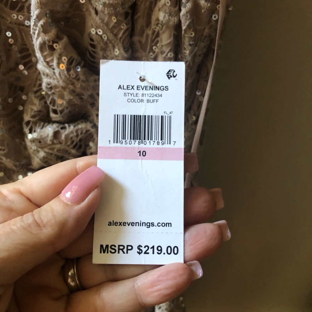Elegant Lace Evening Dress MOB /MOG Size 10 NWT - Picture 6 of 9